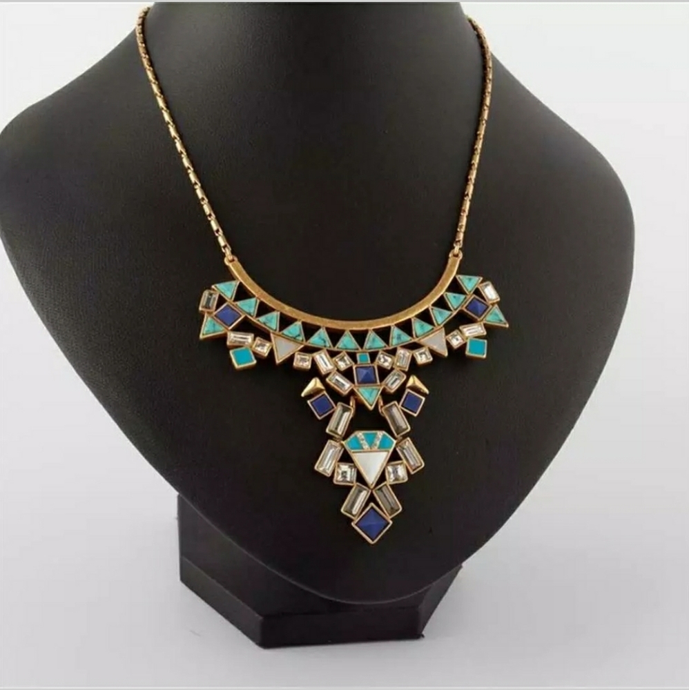 Stella & Dot Stone Tile Necklace